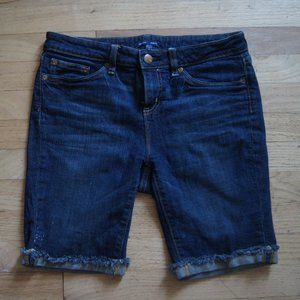 Gap Aubrey Soho Frayed Women's Denim Bermuda 4